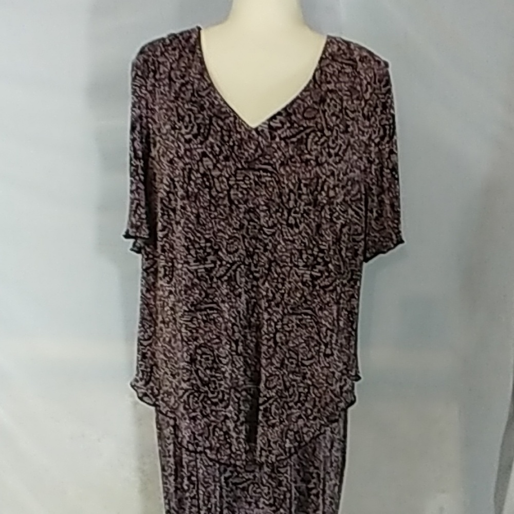 Connected Woman Purple/Black Dress